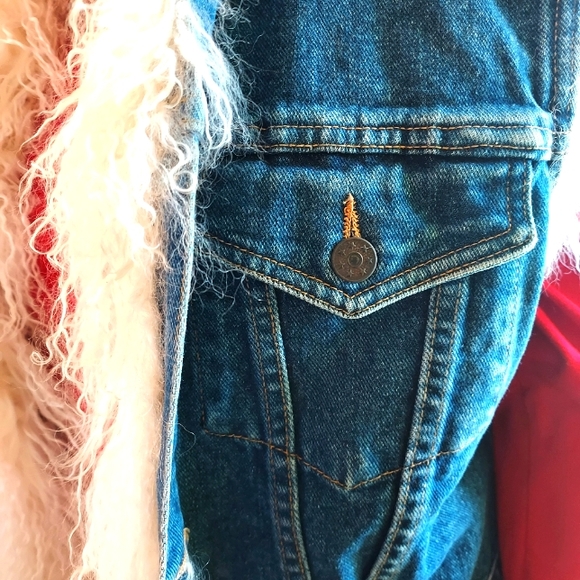 Mongolian Lambswool Jean Vest by Dena New York: Made in USA. NWT. - Picture 2 of 12